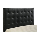  Coaster Furniture Medley 315911BLKKE Genuine Leather Eastern King Platform Bed - Black IMAGE 2