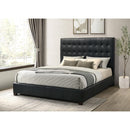  Coaster Furniture Medley 315911BLKKE Genuine Leather Eastern King Platform Bed - Black IMAGE 6