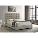  Coaster Furniture Medley 315911TANQ Genuine Leather Queen Panel Platform Bed - Tan IMAGE 6