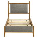  Coaster Furniture Mason 315914T 46-inch Twin Panel Platform Bed - Grey/Light Brown IMAGE 1