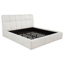  Coaster Furniture Nollet 315917CRMKE 48-inch Upholstered Eastern King Platform Bed - Cream IMAGE 2