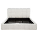  Coaster Furniture Nollet 315917CRMKE 48-inch Upholstered Eastern King Platform Bed - Cream IMAGE 3