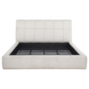  Coaster Furniture Nollet 315917CRMKW 48-inch Upholstered California King Platform Bed - Cream IMAGE 3