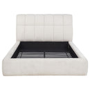  Coaster Furniture Nollet 315917CRMQ 48-inch Upholstered Queen Panel Platform Bed - Cream IMAGE 2
