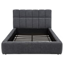  Coaster Furniture Nollet 315917GRYQ 48-inch Upholstered Queen Panel Platform Bed - Grey IMAGE 2