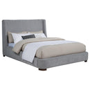  Coaster Furniture Rennes 315928KE Upholstered Eastern King Wingback Platform Bed - Grey IMAGE 8