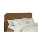  Coaster Furniture Baldacci 315954KW Upholstered California King Platform Bed - Curry/Walnut IMAGE 1
