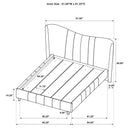 Coaster Furniture Evelyn 315956Q Upholstered Queen Panel Platform Bed - Ivory IMAGE 11