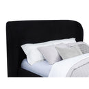  Coaster Furniture Blaire 315967BLKKE Upholstered Eastern King Wingback Platform Bed - Black IMAGE 3