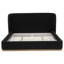  Coaster Furniture Blaire 315967BLKKW Upholstered California King Wingback Platform Bed - Black IMAGE 3