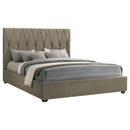  Coaster Furniture Delsea 315975KE Upholstered Eastern King Platform Bed - Light Brown IMAGE 5