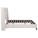  Coaster Furniture Leslie 315983KW Upholstered Tufted California King Wingback Platform Bed - Beige IMAGE 2
