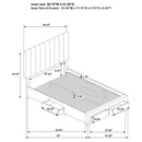  Coaster Furniture Wheatland 316010Q 4-drawer Upholstered Queen Storage Bed - Light Brown IMAGE 8