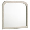  Coaster Furniture Sonya 360114 Upholstered Bedroom Dresser Mirror - Ivory IMAGE 2