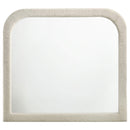  Coaster Furniture Sonya 360114 Upholstered Bedroom Dresser Mirror - Ivory IMAGE 3