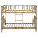  Coaster Furniture Abram 460061T Windsor Twin Over Twin Wood Bunk Bed with Ladder - Almond IMAGE 8