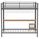  Coaster Furniture Bettoni 460209BLK Metal Full Over Twin Workstation Bunk Bed - Matte Black IMAGE 2
