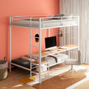  Coaster Furniture Bettoni 460209WHT Metal Full Over Twin Workstation Bunk Bed - Matte White IMAGE 8