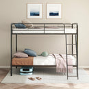  Coaster Furniture Carson 460334BLK Metal Twin Over Twin Bunk Bed - Glossy Black IMAGE 9