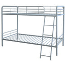  Coaster Furniture Carson 460334SVR Metal Twin Over Twin Bunk Bed - Glossy Silver IMAGE 7