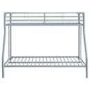  Coaster Furniture Carson 460340SVR Metal Twin Over Full Bunk Bed - Glossy Silver IMAGE 2