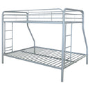  Coaster Furniture Carson 460340SVR Metal Twin Over Full Bunk Bed - Glossy Silver IMAGE 4