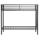  Coaster Furniture Alevera 460361BLK Metal Twin Over Twin Bunk Bed with Ladder - Black IMAGE 6