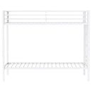  Coaster Furniture Alevera 460361WHT Metal Twin Over Twin Bunk Bed with Ladder - White IMAGE 6