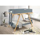 Coaster Furniture Frankie 460572T-SM Twin Over Twin Bunk Bed with 7-inch Mattresses - Blue IMAGE 4