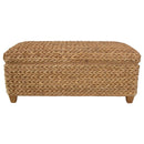  Coaster Furniture Laughton 500215NTL Hand-Woven Banana Leaf Storage Bench - Natural IMAGE 10