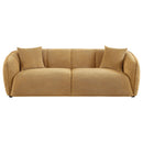  Coaster Furniture Aleisha 503061 Fabric Upholstered Sofa - Mustard Yellow IMAGE 6