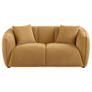  Coaster Furniture Aleisha 503062 Fabric Upholstered Loveseat - Mustard Yellow IMAGE 11