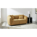  Coaster Furniture Aleisha 503062 Fabric Upholstered Loveseat - Mustard Yellow IMAGE 9