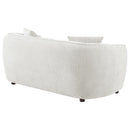  Coaster Furniture Aleisha 503065 Fabric Upholstered Loveseat - Sand IMAGE 1