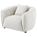  Coaster Furniture Aleisha 503066 Fabric Upholstered Accent Chair - Sand IMAGE 3