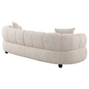  Coaster Furniture Whitney 503721 Contemporary Channel Tufted Woven Fabric Upholstered Sofa IMAGE 1