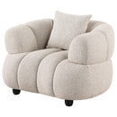  Coaster Furniture Whitney 503723 Contemporary Channel Tufted Woven Fabric Upholstered Accent Chair IMAGE 11