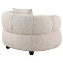 Coaster Furniture Whitney 503723 Contemporary Channel Tufted Woven Fabric Upholstered Accent Chair IMAGE 1