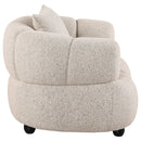  Coaster Furniture Whitney 503723 Contemporary Channel Tufted Woven Fabric Upholstered Accent Chair IMAGE 3