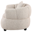  Coaster Furniture Whitney 503723 Contemporary Channel Tufted Woven Fabric Upholstered Accent Chair IMAGE 9