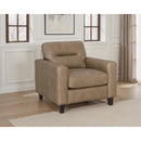  Coaster Furniture Scotland 504669 Faux Leather Upholstered Track Arm Chair - Brown IMAGE 4
