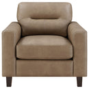  Coaster Furniture Scotland 504669 Faux Leather Upholstered Track Arm Chair - Brown IMAGE 7