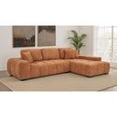  Coaster Furniture Octavia 509350 Upholstered Sectional Chaise Sofa - Orange IMAGE 3