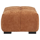  Coaster Furniture Octavia 509354 Upholstered Rectangular Ottoman - Orange IMAGE 5
