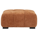  Coaster Furniture Octavia 509354 Upholstered Rectangular Ottoman - Orange IMAGE 7