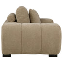  Coaster Furniture Octavia 509963 Upholstered Track Arm Accent Chair - Camel IMAGE 4