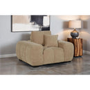  Coaster Furniture Octavia 509963 Upholstered Track Arm Accent Chair - Camel IMAGE 5