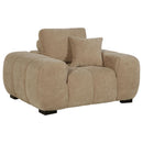  Coaster Furniture Octavia 509963 Upholstered Track Arm Accent Chair - Camel IMAGE 7