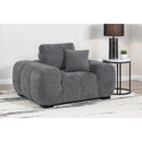  Coaster Furniture Octavia 509967 Upholstered Track Arm Accent Chair - Charcoal Grey IMAGE 5
