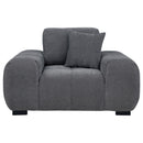  Coaster Furniture Octavia 509967 Upholstered Track Arm Accent Chair - Charcoal Grey IMAGE 9